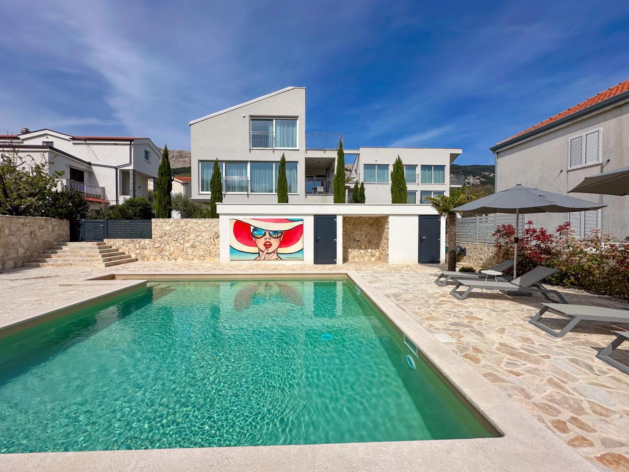 Apartment Baska, Exklusive Apartments Mit Poolarea In Baska, Krk - Kroatien Exterior photo